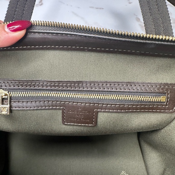 Louis Vuitton Josephine Mini Lin Handbag Green Vintage - Picture 6 of 11